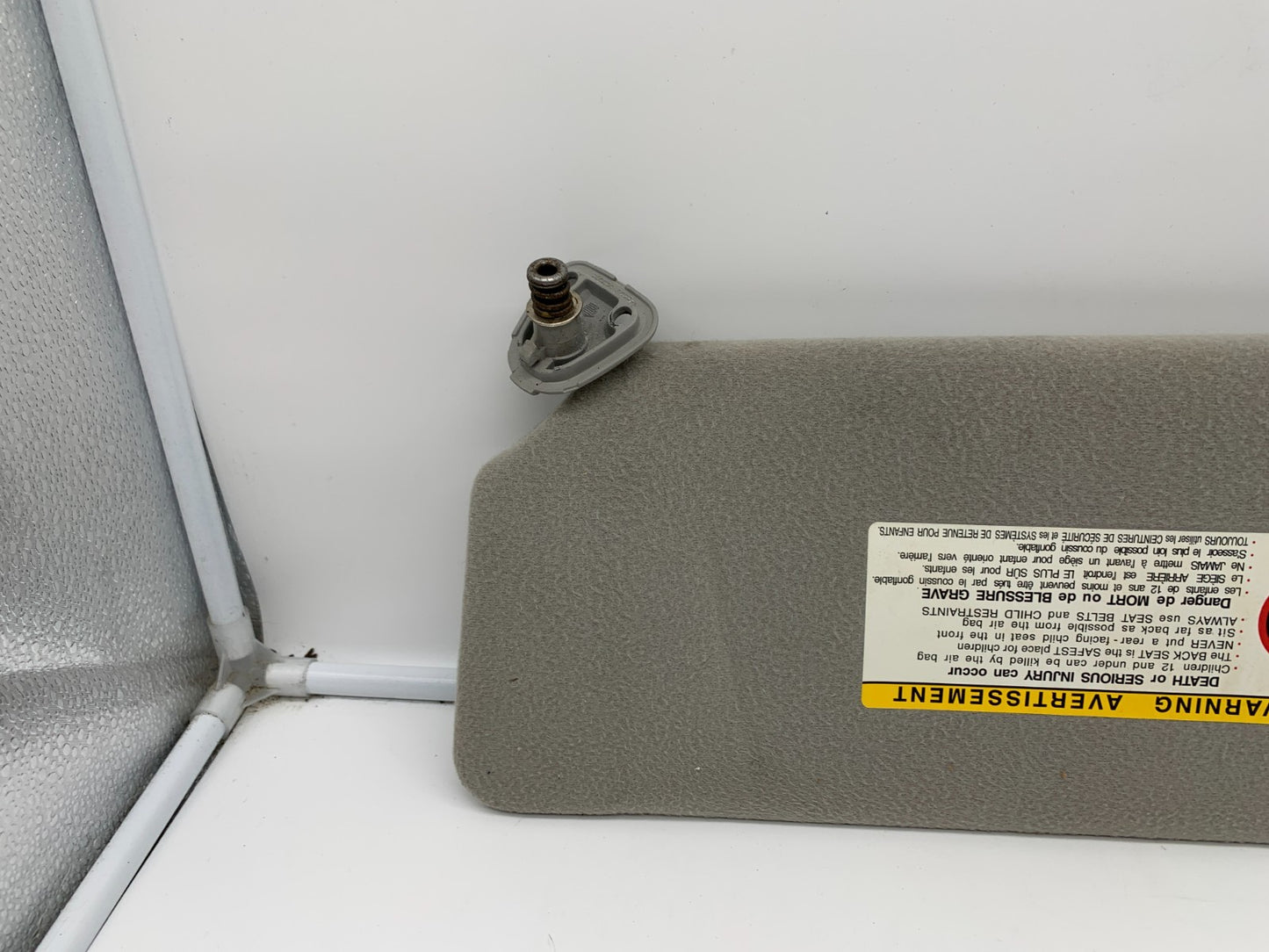 2002-2004 Toyota Camry Passenger Sun Visor Gray OEM