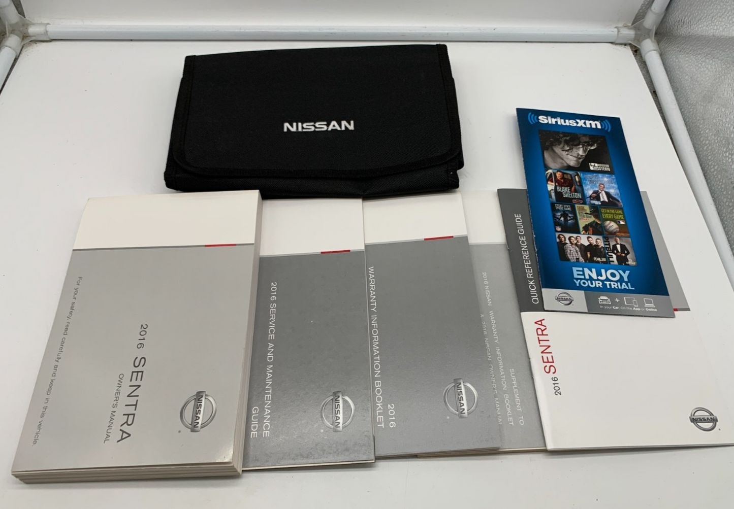 2016 Nissan Sentra Owners Manual Set with Case OEM B04B55052