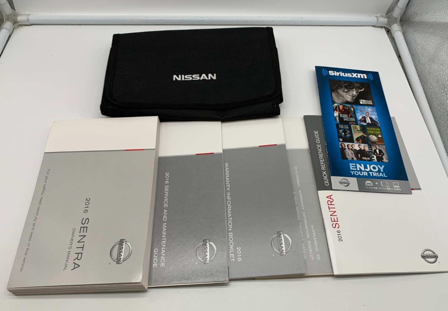 2016 Nissan Sentra Owners Manual Set with Case OEM B04B55052