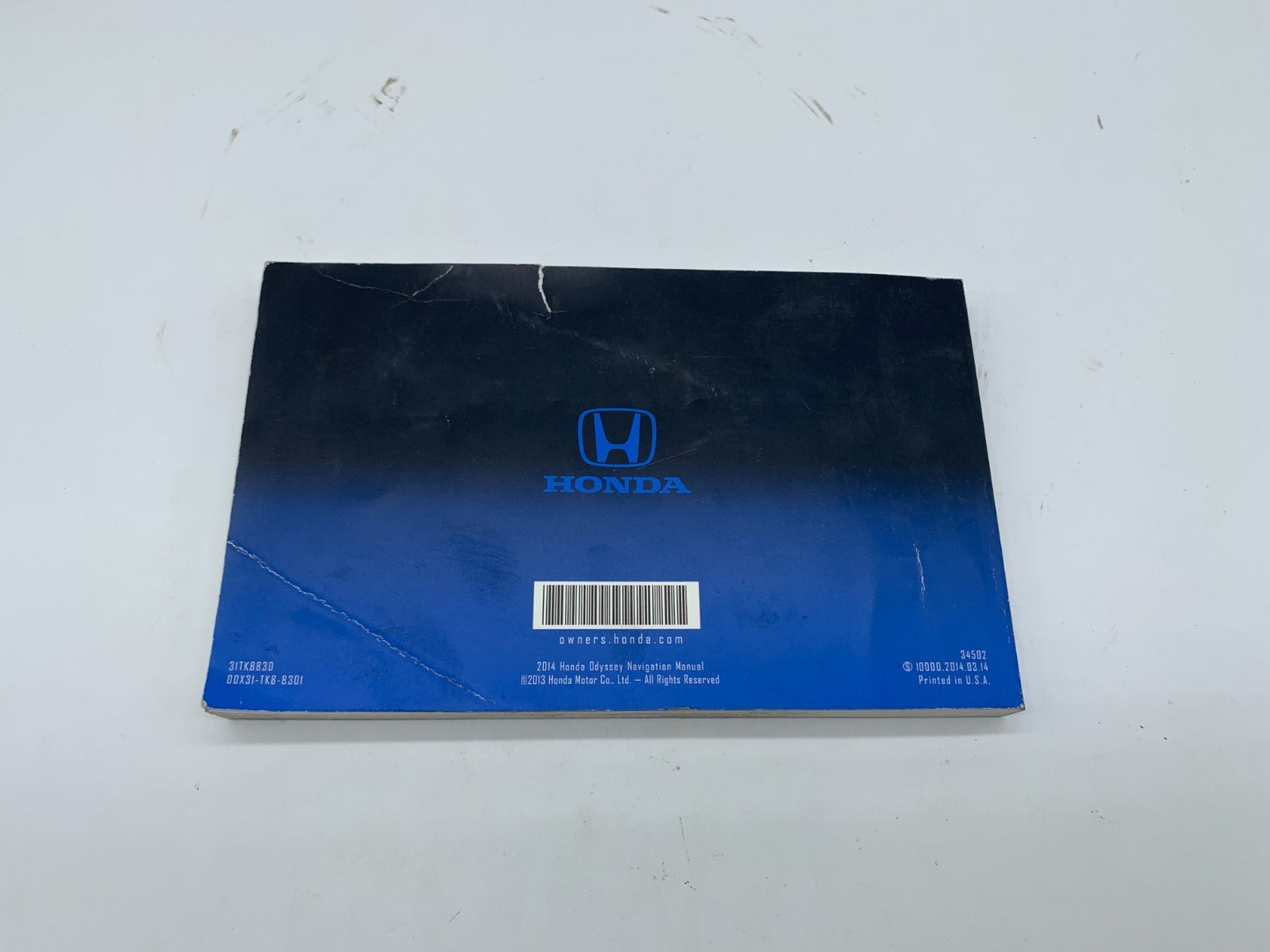 2014 Honda Odyssey Owners Manual OEM D02B68012