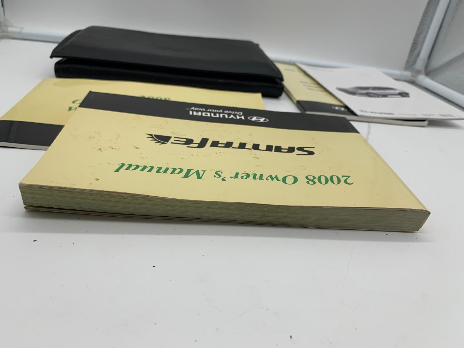 2008 Hyundai Santa FE Owners Manual Set with Case OEM A02B47046