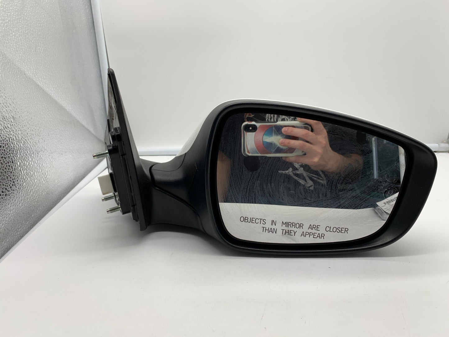 2015-2016 Hyundai Elantra Sdn Passenger View Power Door Mirror White B04B21002