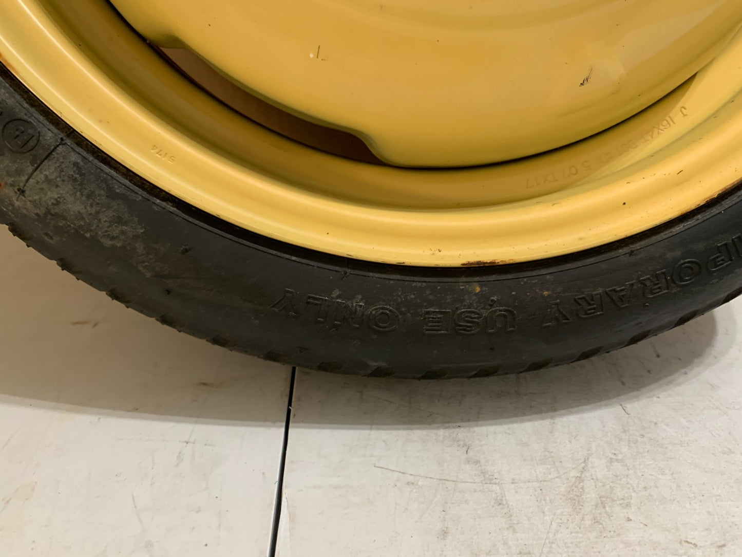 2004-2011 Toyota Prius 16" Spare Tire Compact Donut T125/70D16