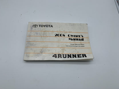 2008 Toyota 4Runner 4 Runner Owners Manual OEM C04B09004