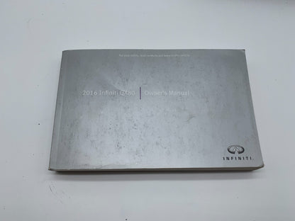 2016 Infiniti QX80 QX 80 Owners Manual Set with Case OEM C04B08002