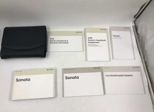 2018 Hyundai Sonata Owners Manual Set with Case OEM B01B13031