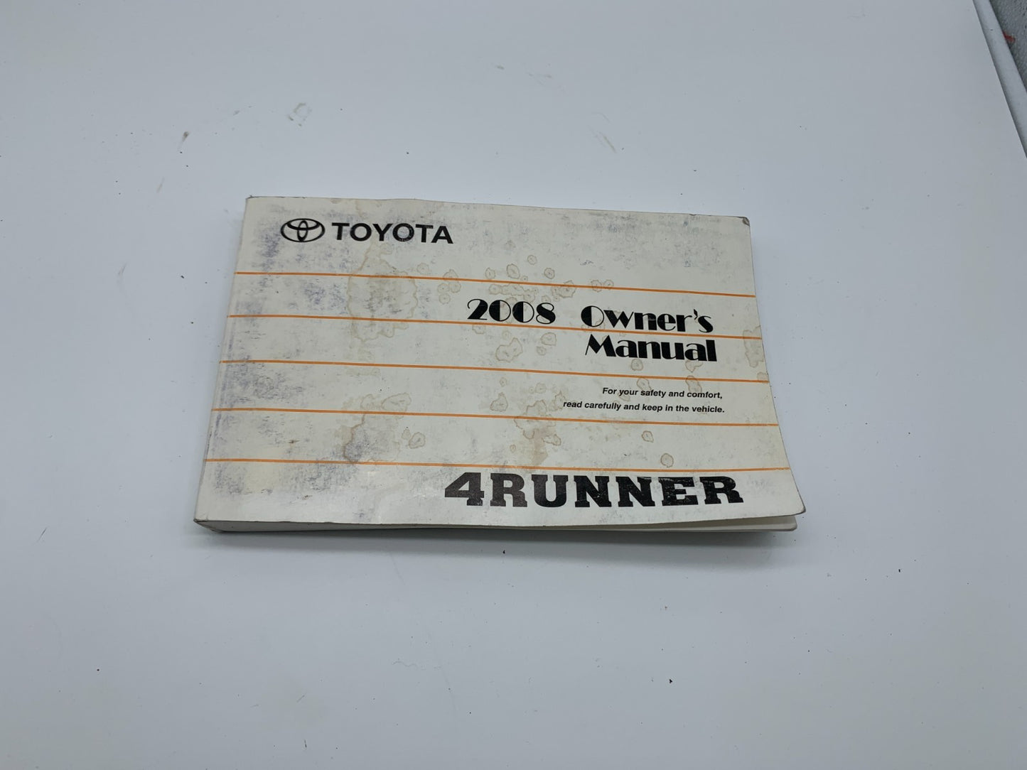 2008 Toyota 4Runner 4 Runner Owners Manual OEM C04B09004