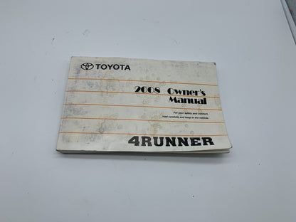 2008 Toyota 4Runner 4 Runner Owners Manual OEM C04B09004