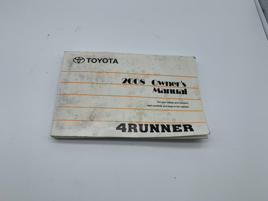 2008 Toyota 4Runner 4 Runner Owners Manual OEM C04B09004