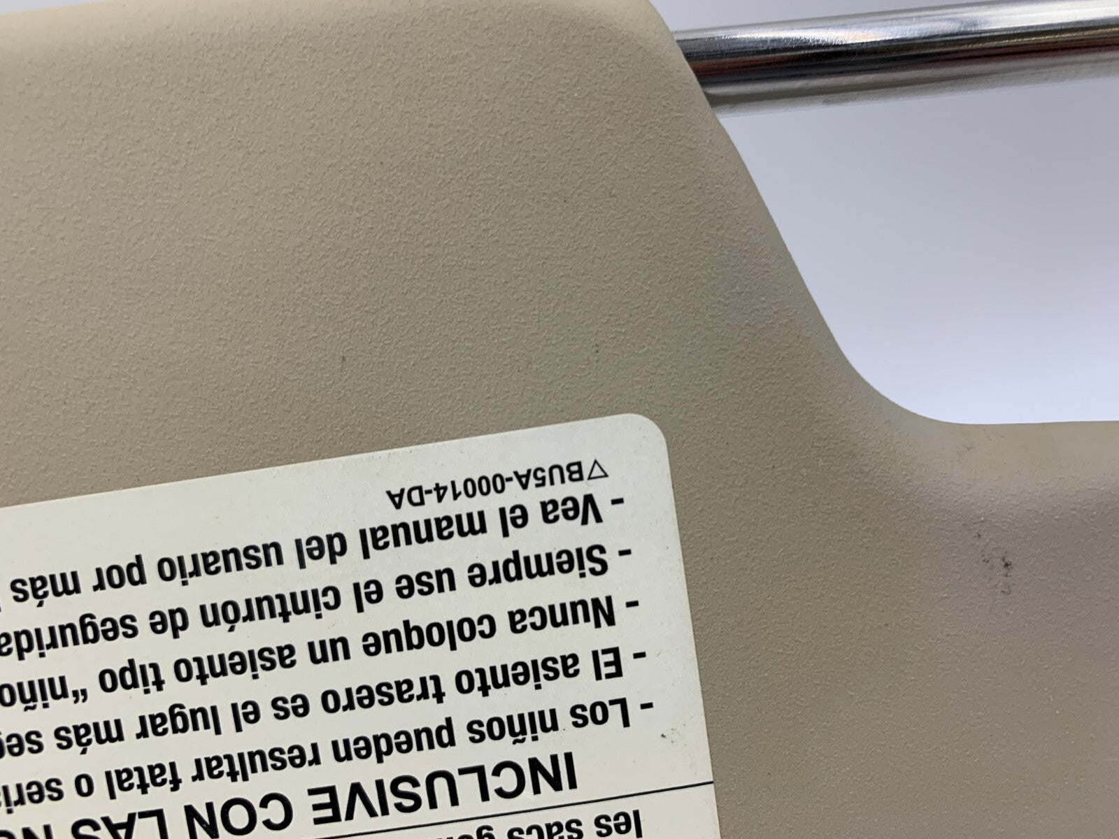 2019-2020 Ford Ranger Driver Sun Visor Sun Visor Beige OEM B01B04043