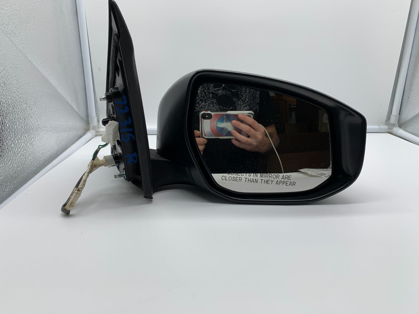 2016-2019 Nissan Sentra Passenger Side View Power Door Mirror Black A04B10015