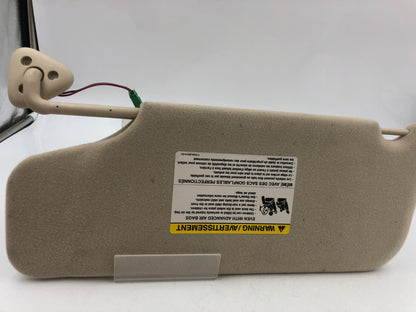 2008-2009 Ford Taurus Passenger Sun Visor Sunvisor Tan Illuminated OEM E01B18033