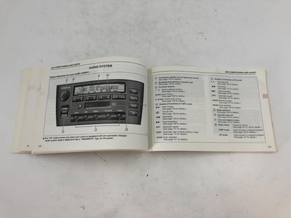 1999 Lexus ES300 ES 300 Owners Manual OEM D02B57005