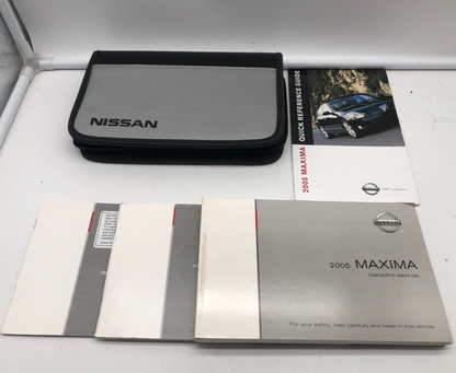 2005 Nissan Maxima Owners Manual Set with Case OEM B03B43002