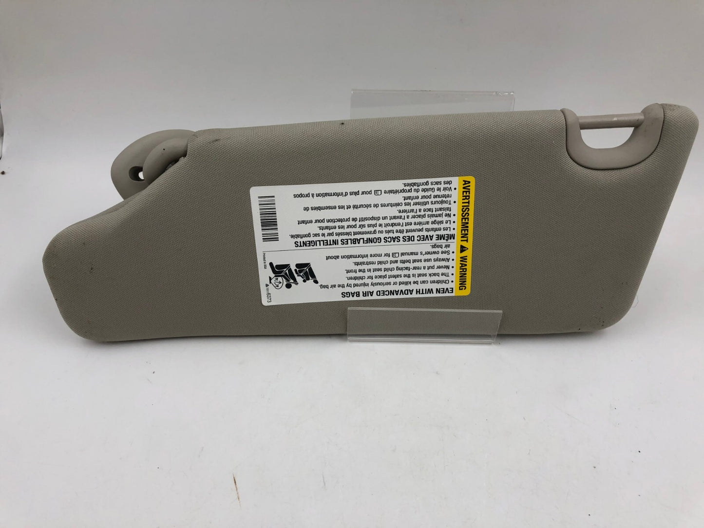 2010-2011 Chevrolet HHR Passenger Sun Visor Gray Illumination OEM D03B53059