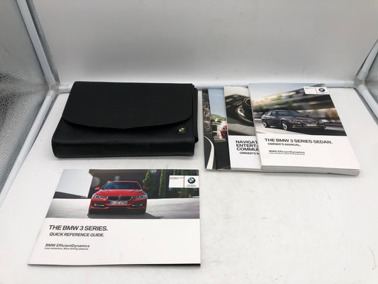 2012 BMW 3 Series Owners Manual Set with Case OEM B04B21008