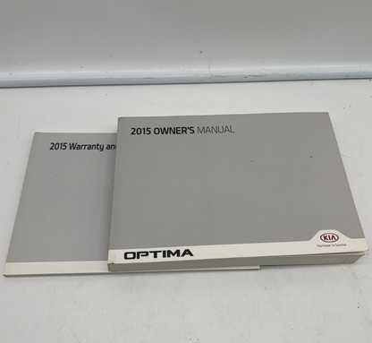 2015 Kia Optima Owners Manual Set with Case OEM R01B23019