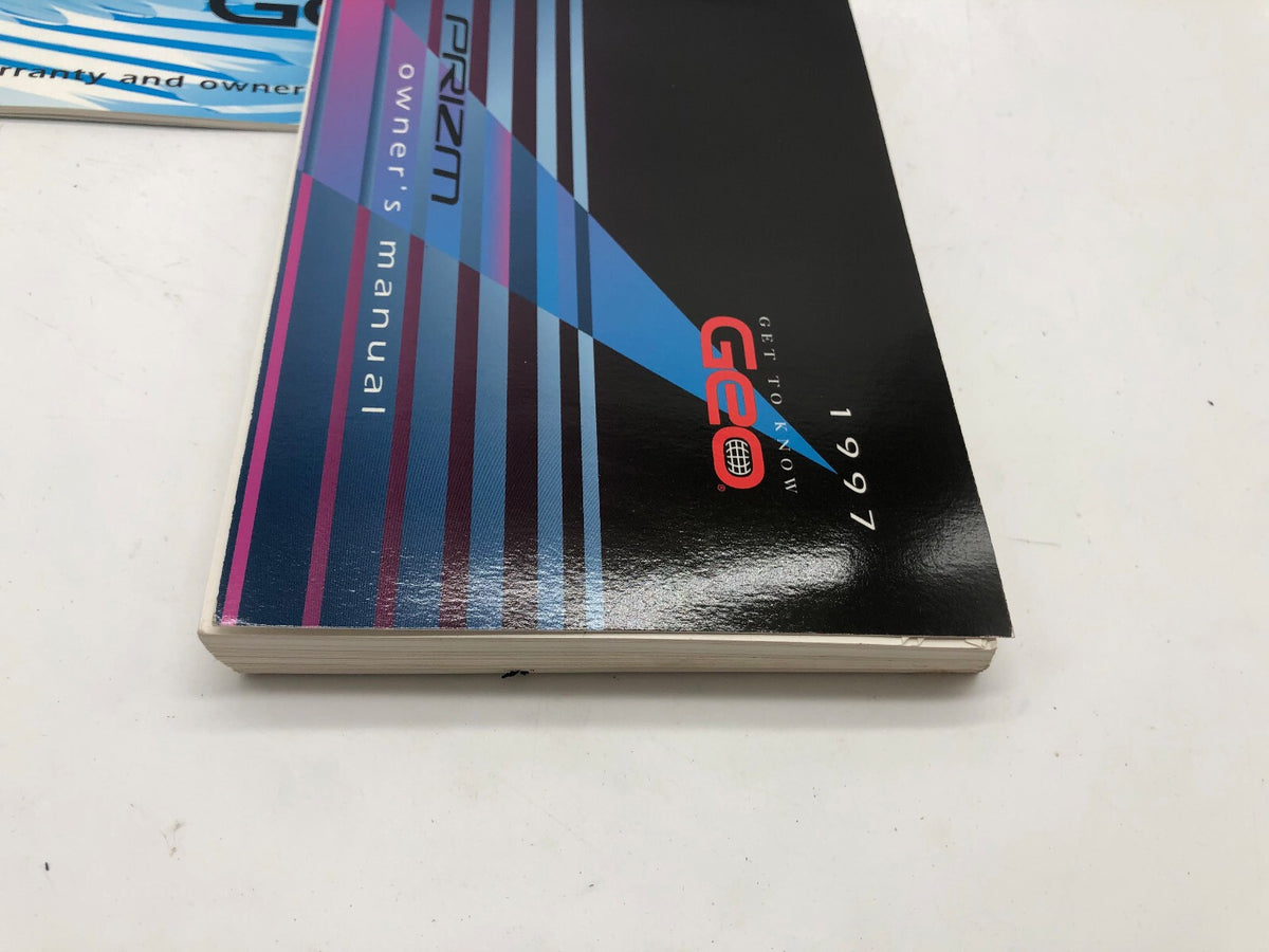 1997 Geo Prizm Owners Manual Set with Case OEM R01B46005