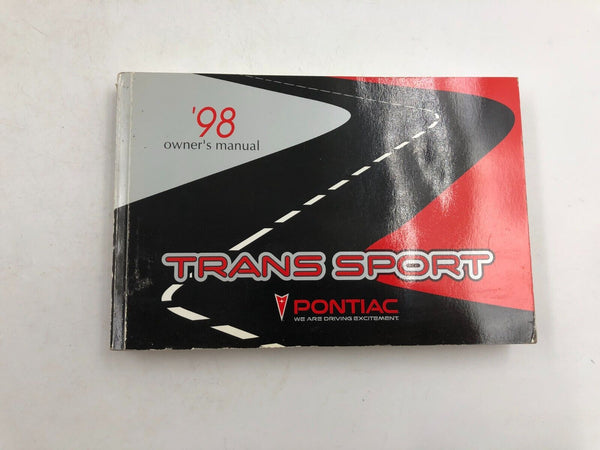 1998 Pontiac Trans Sport Owners Manual Handbook With Case OEM D03B52022