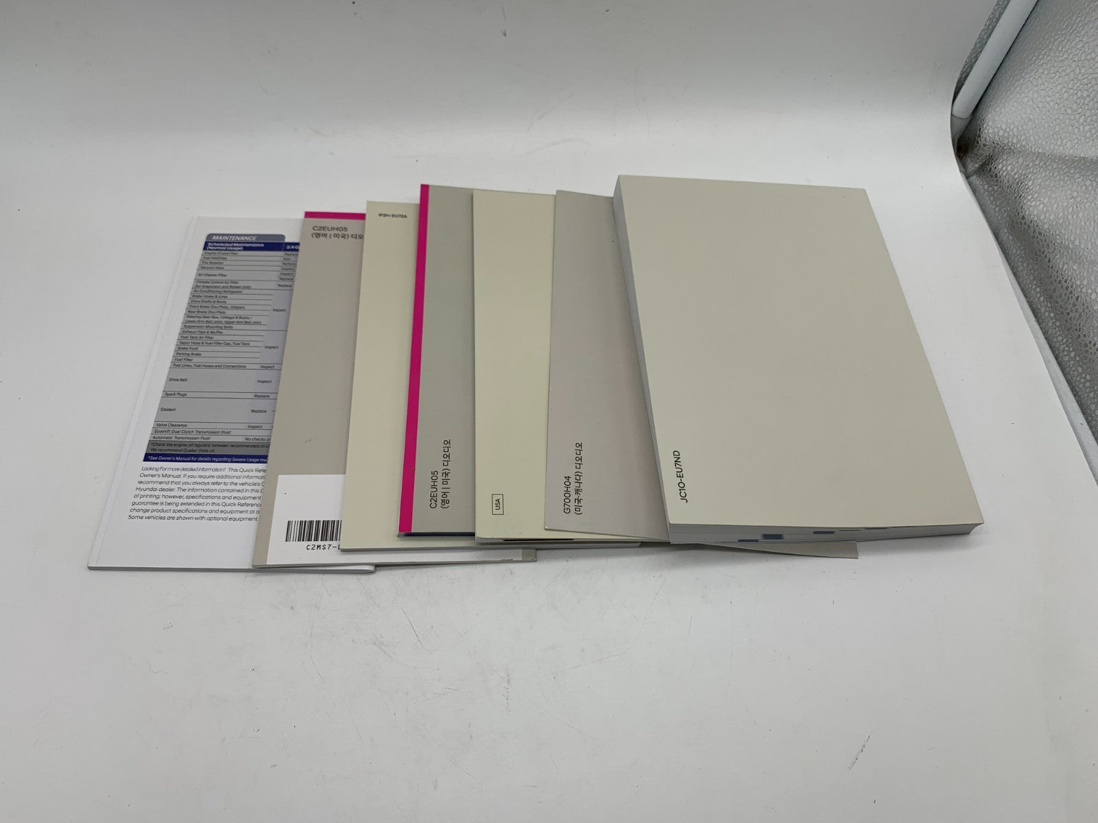 2018 Hyundai Sonata Owners Manual Set with Case OEM A04B42009