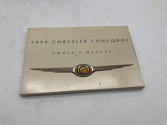 1999 Chrysler Concorde Owners Manual OEM A01B38008