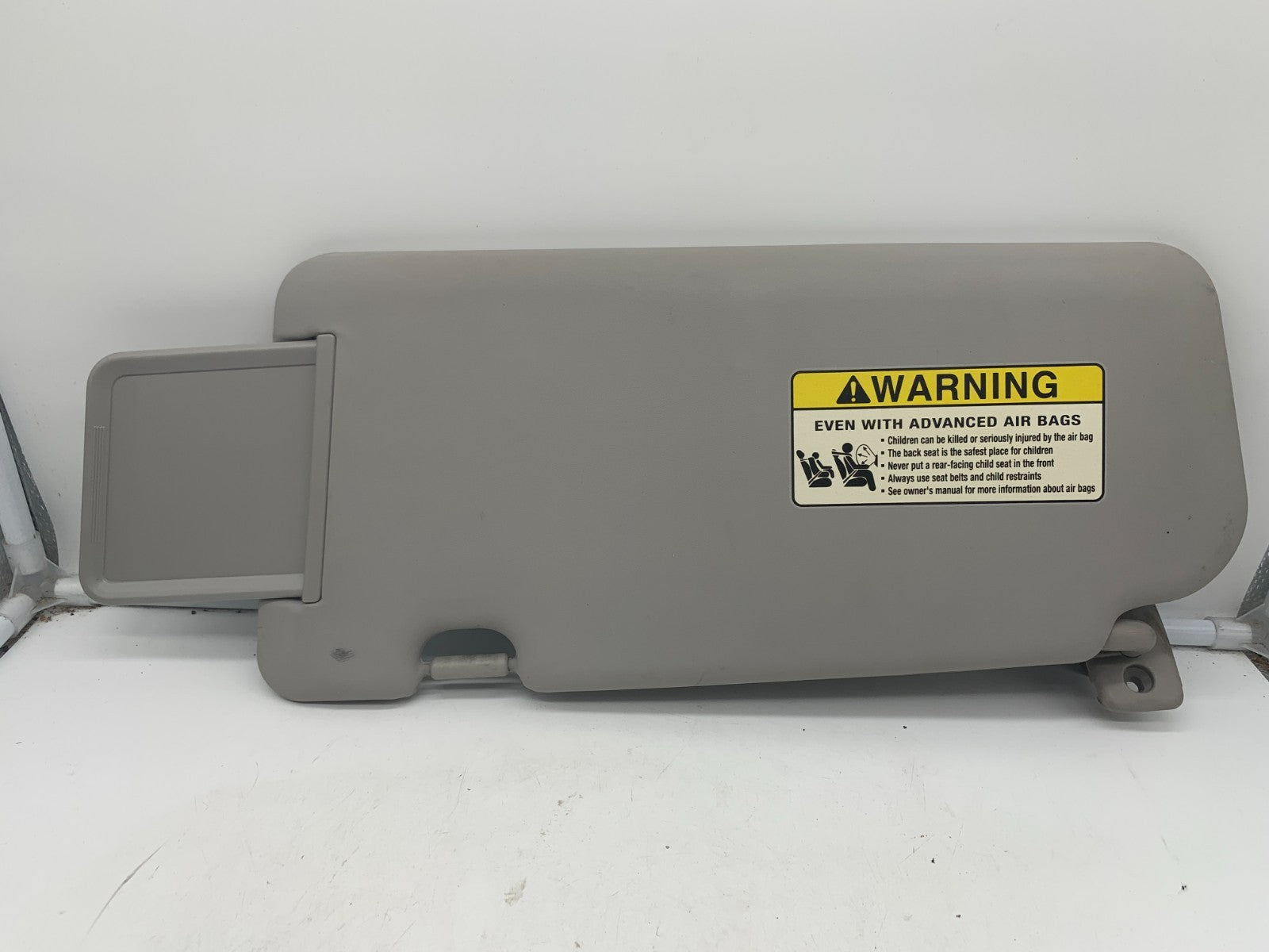 2006-2014 Kia Sedona Passenger Sun Visor Gray Illuminated OEM A01B49040