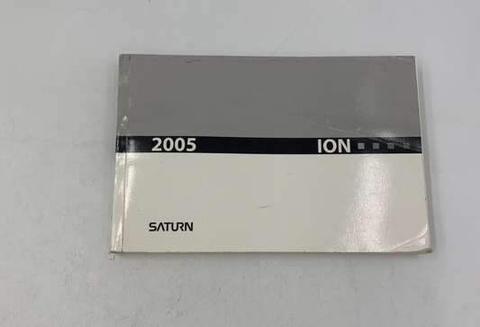 2005 Saturn Ion Owners Manual OEM A02B30013