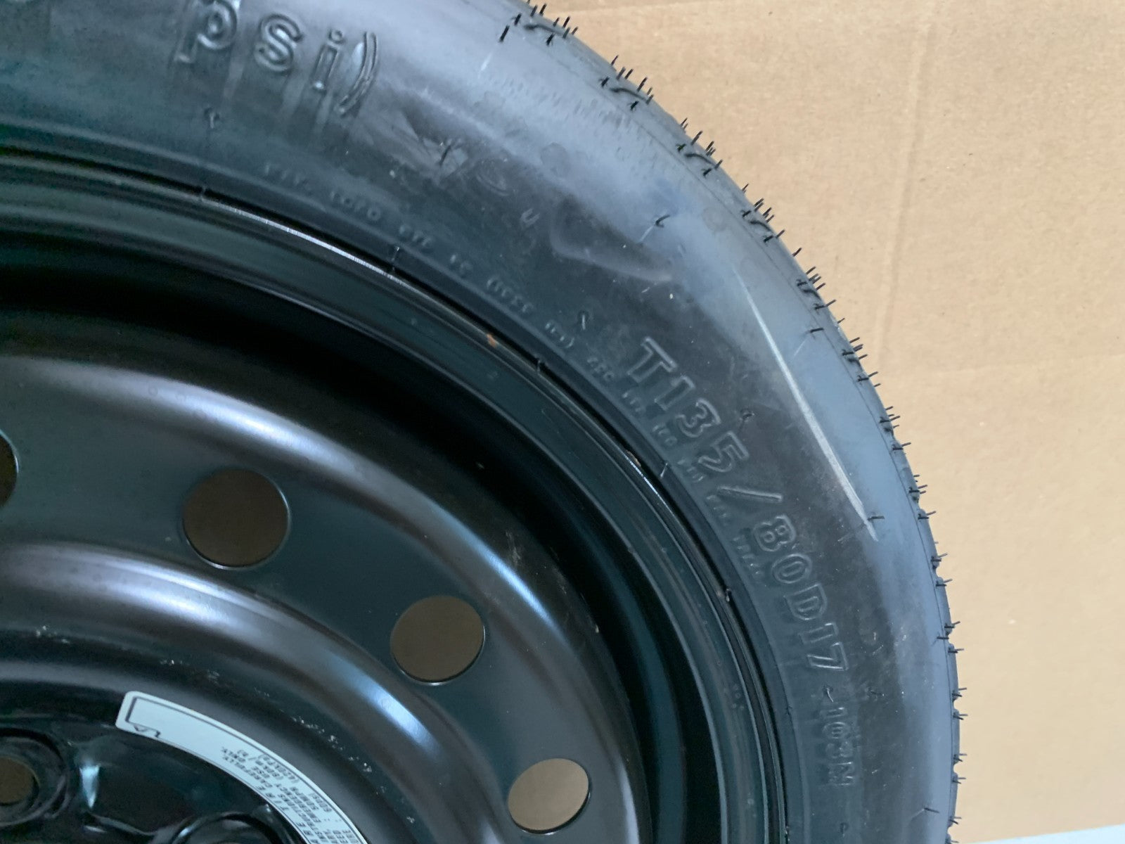 2011-2015 Honda Odyssey 17" Spare Tire Wheel Compact Donut T135/80D17 OEM