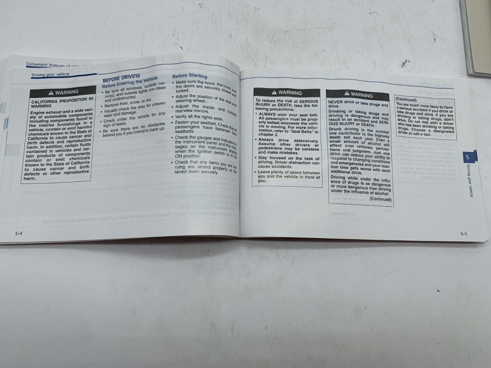 2019 Hyundai Sonata Owners Manual Set OEM A03B44004