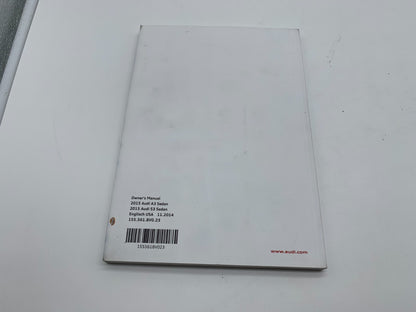 2015 Audi A3 Sedan Owners Manual Set with Case OEM C03B59011