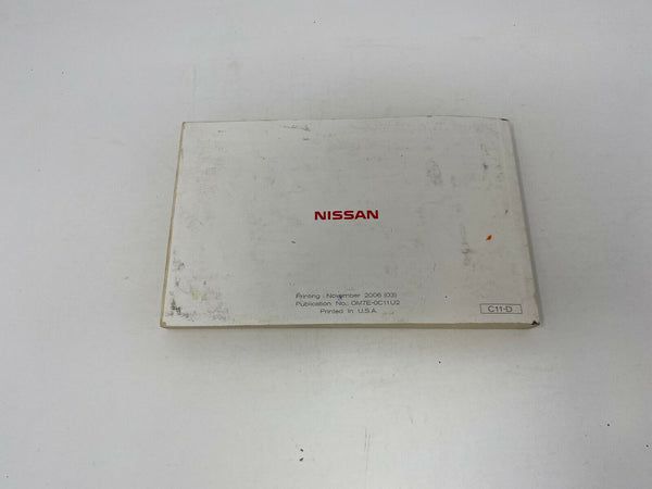 2007 Nissan Versa Owners Manual Handbook OEM I01B02013