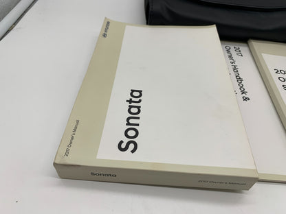 2017 Hyundai Sonata Owners Manual Set with Case OEM C01B07008