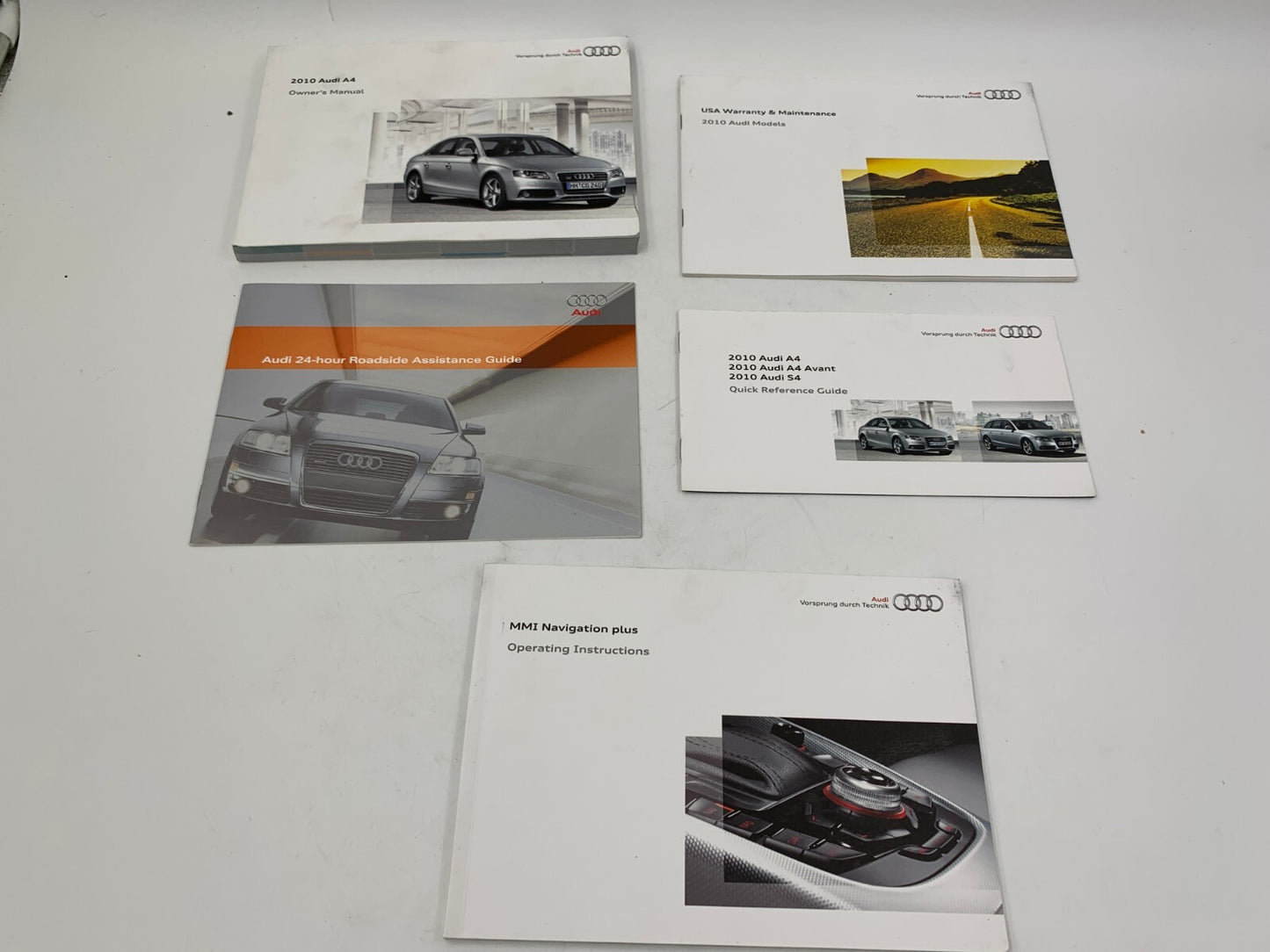 2010 Audi A4 Sedan Owners Manual Set with Case OEM D01B43006