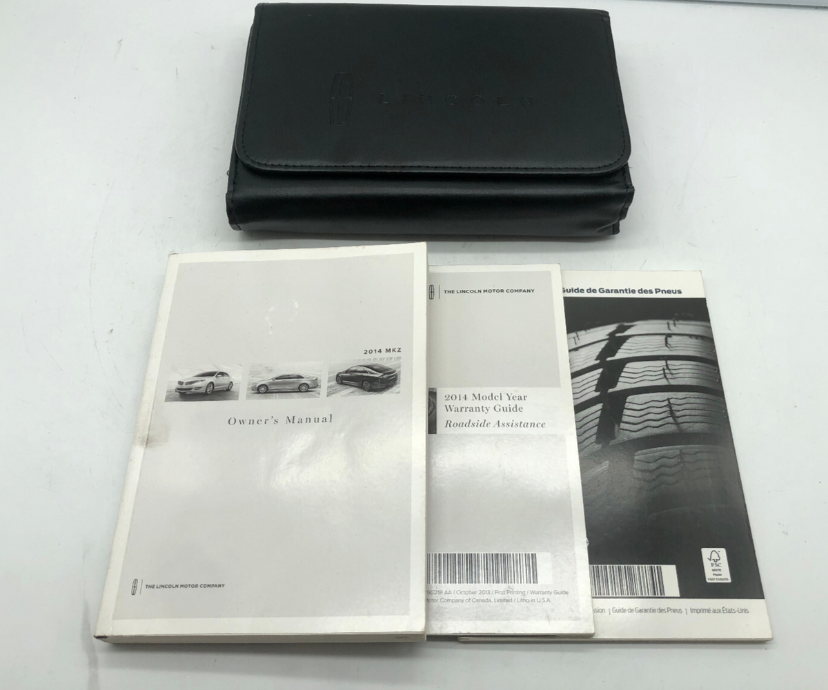 2014 Lincoln MKZ Owners Manual Set with Case OEM R01B46003
