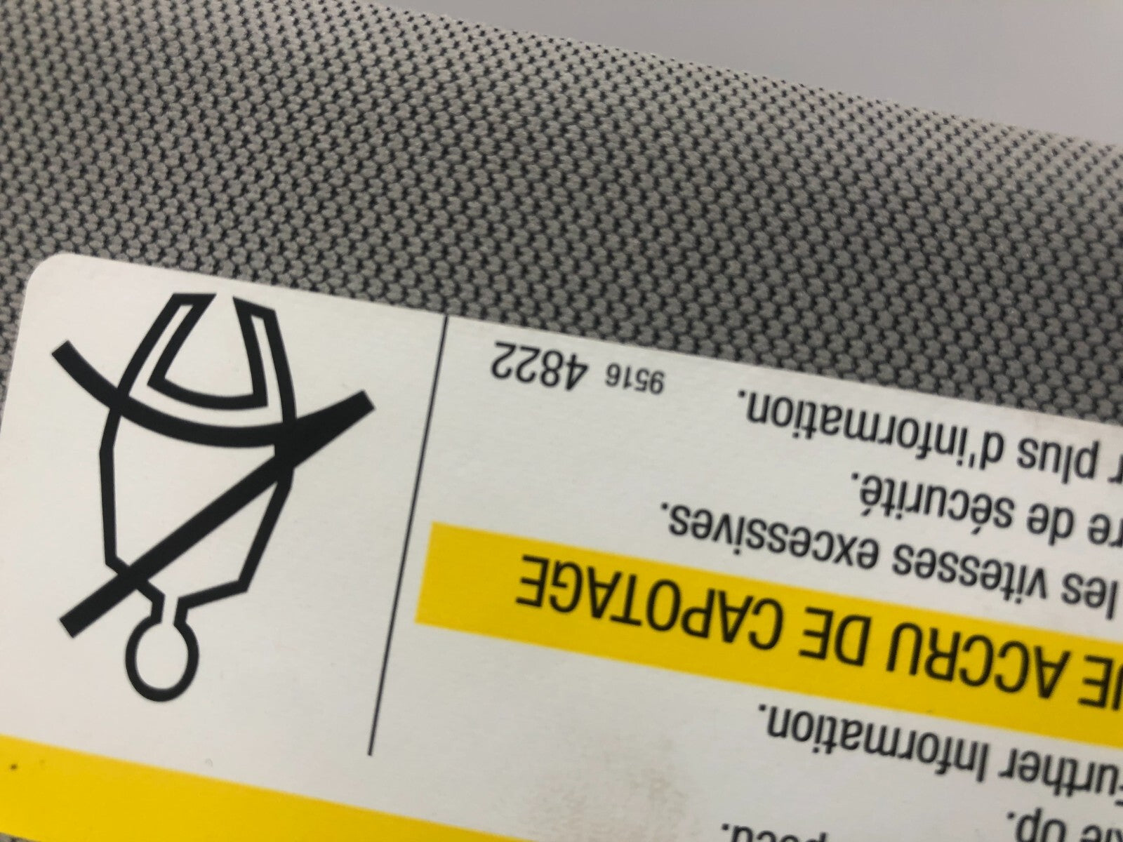 2017-2021 Chevrolet Trax Driver Sun Visor Gray OEM E02B47036