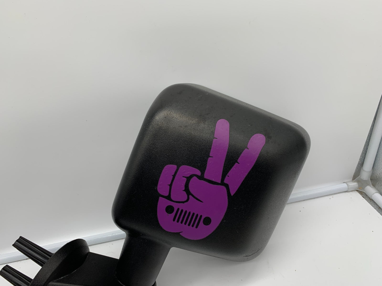 2015-2017 Jeep Wrangler Driver Side View Manual Door Mirror Black