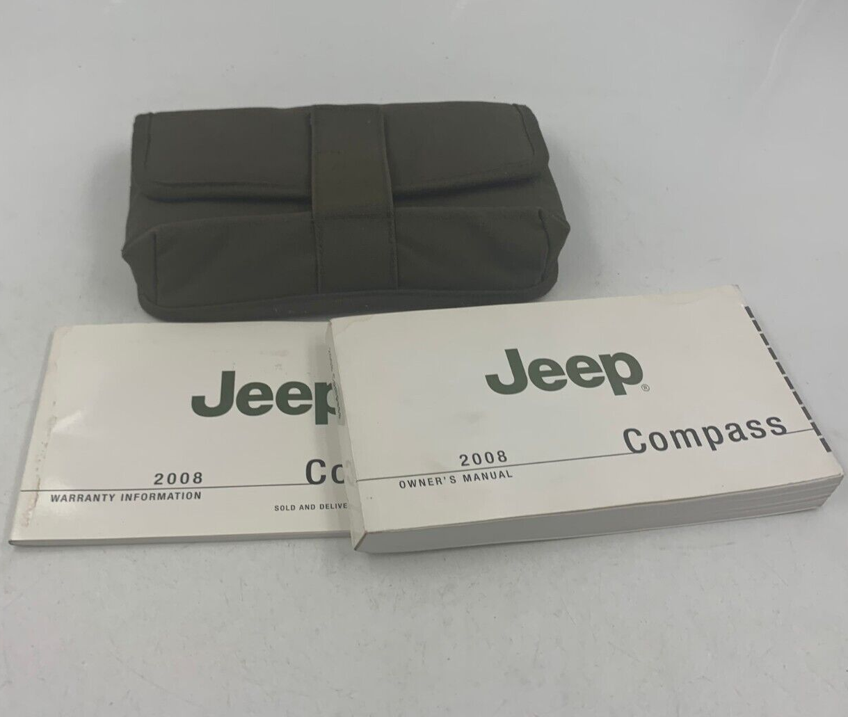 2008 Jeep Compass Owners Manual Set with Case OEM B02B26052