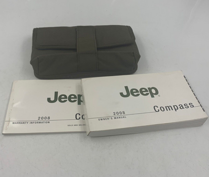 2008 Jeep Compass Owners Manual Set with Case OEM B02B26052