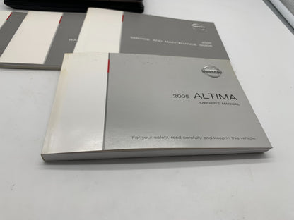 2005 Nissan Altima Owners Manual Set with Case OEM A01B47004