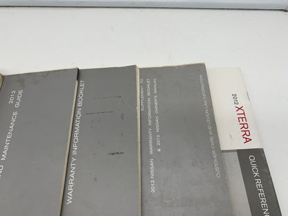 2012 Nissan Xterra Owners Manual Set OEM