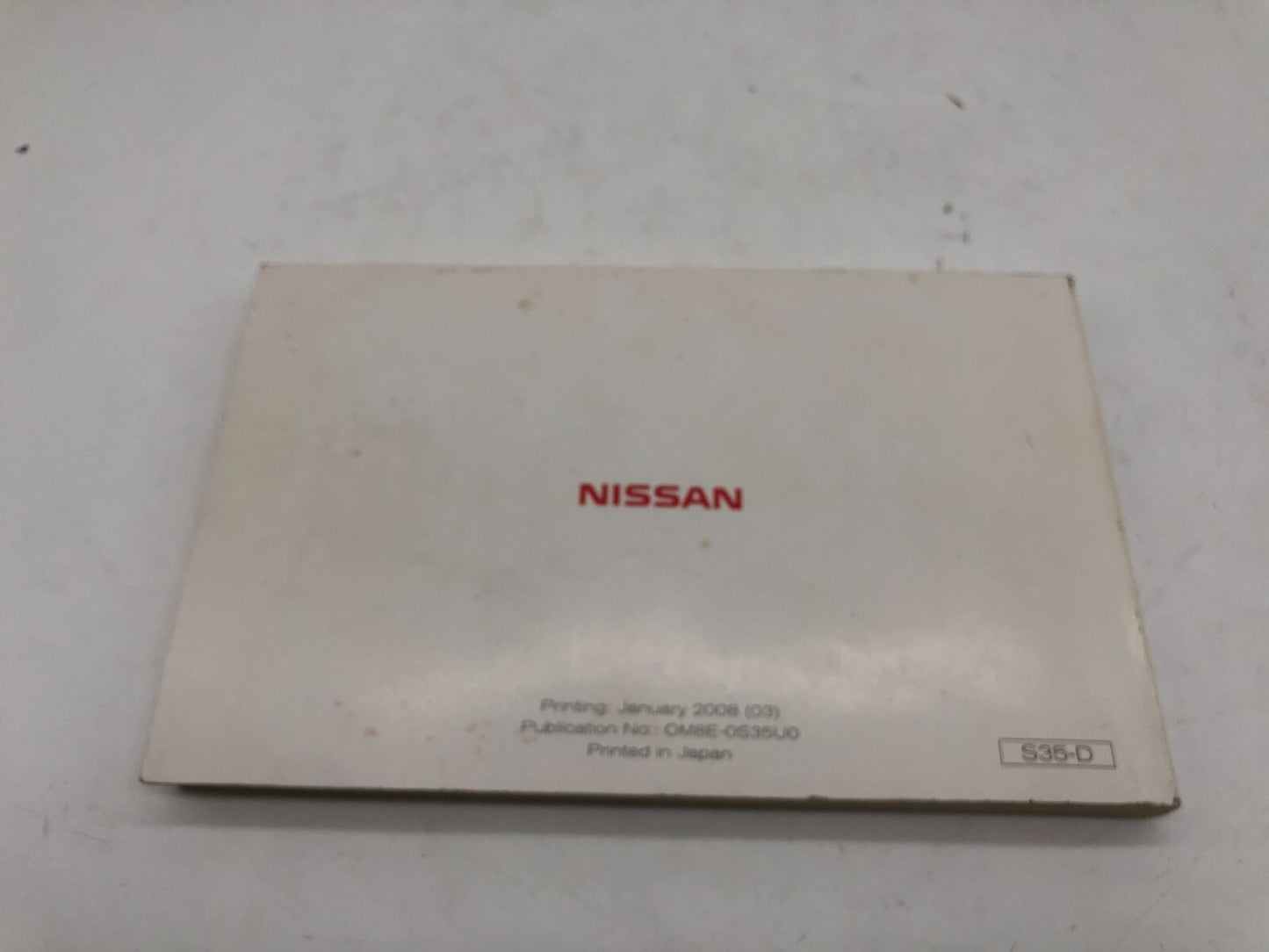 2008 Nissan Rogue Owners Manual OEM D02B62013