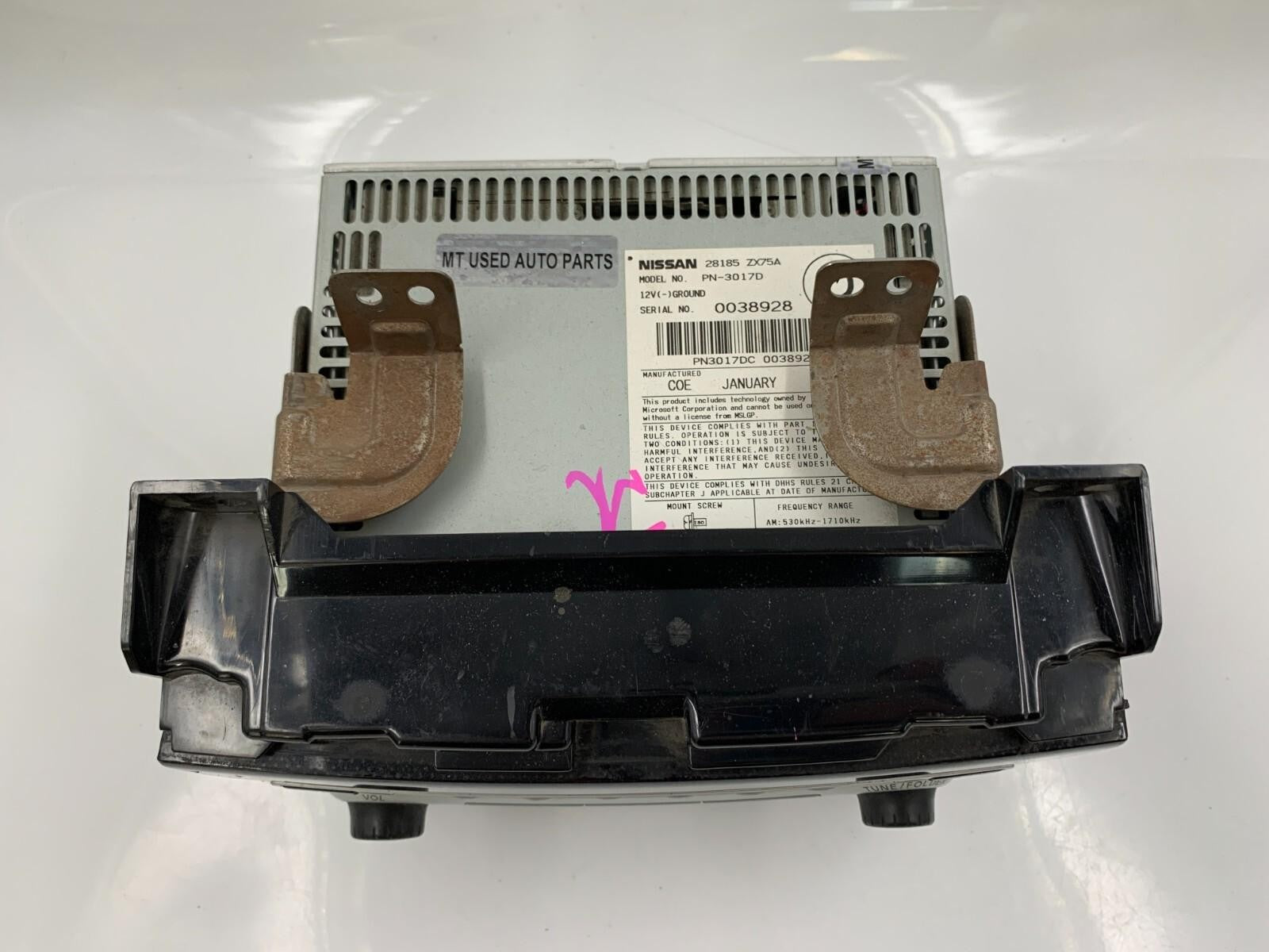 2011-2014 Nissan Maxima AM FM CD Player Radio Receiver OEM C04B12088