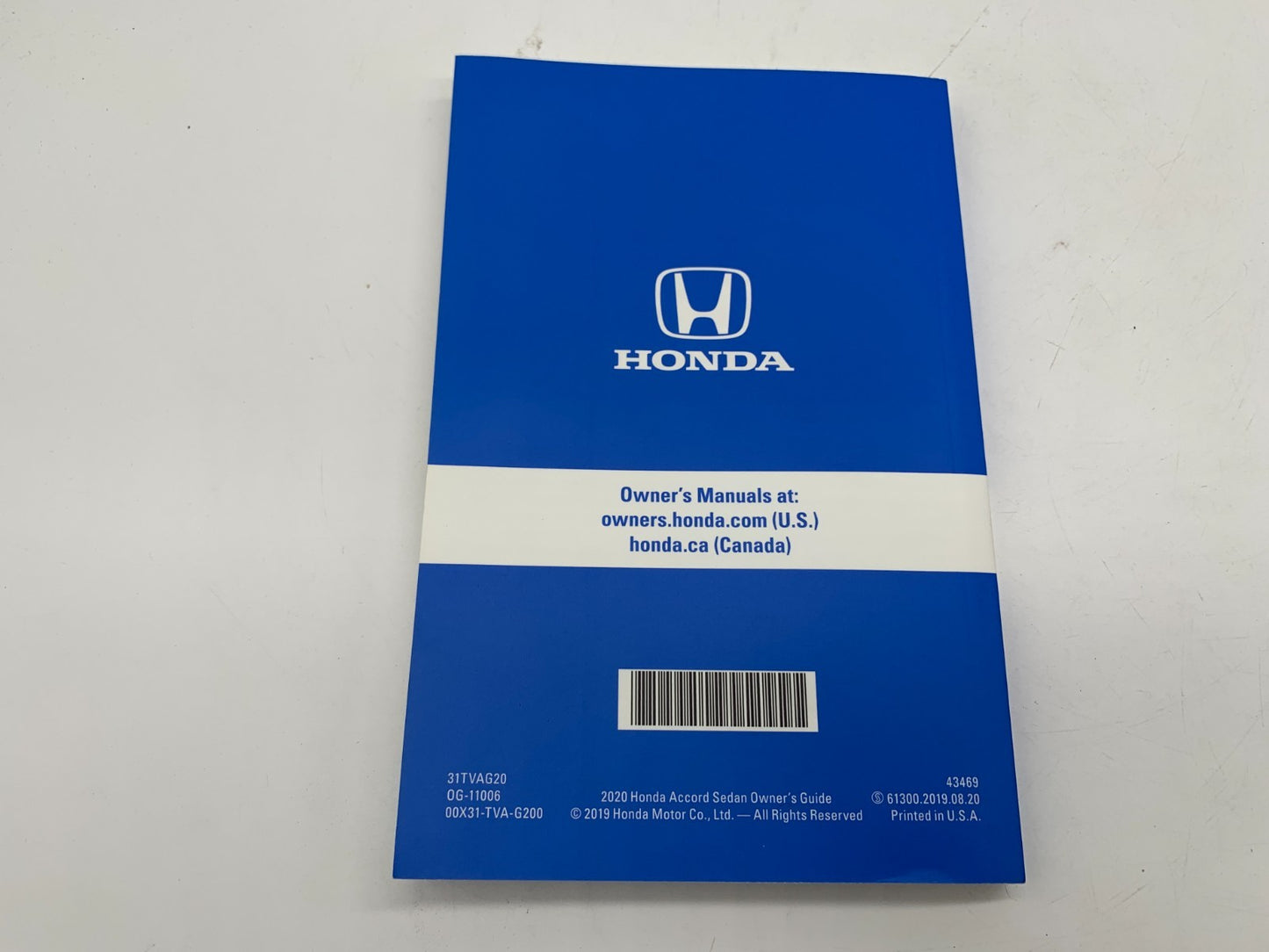 2020 Honda Accord Sedan Owners Manual Set with Case OEM A03B15004
