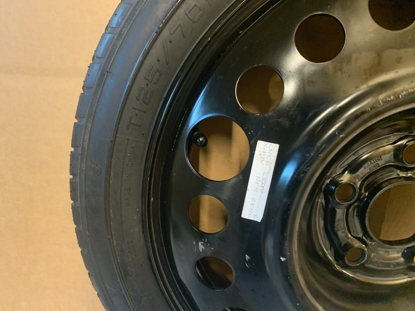 2013-2022 Buick Encore 16" Spare Tire Wheel Compact Donut T125/70R16