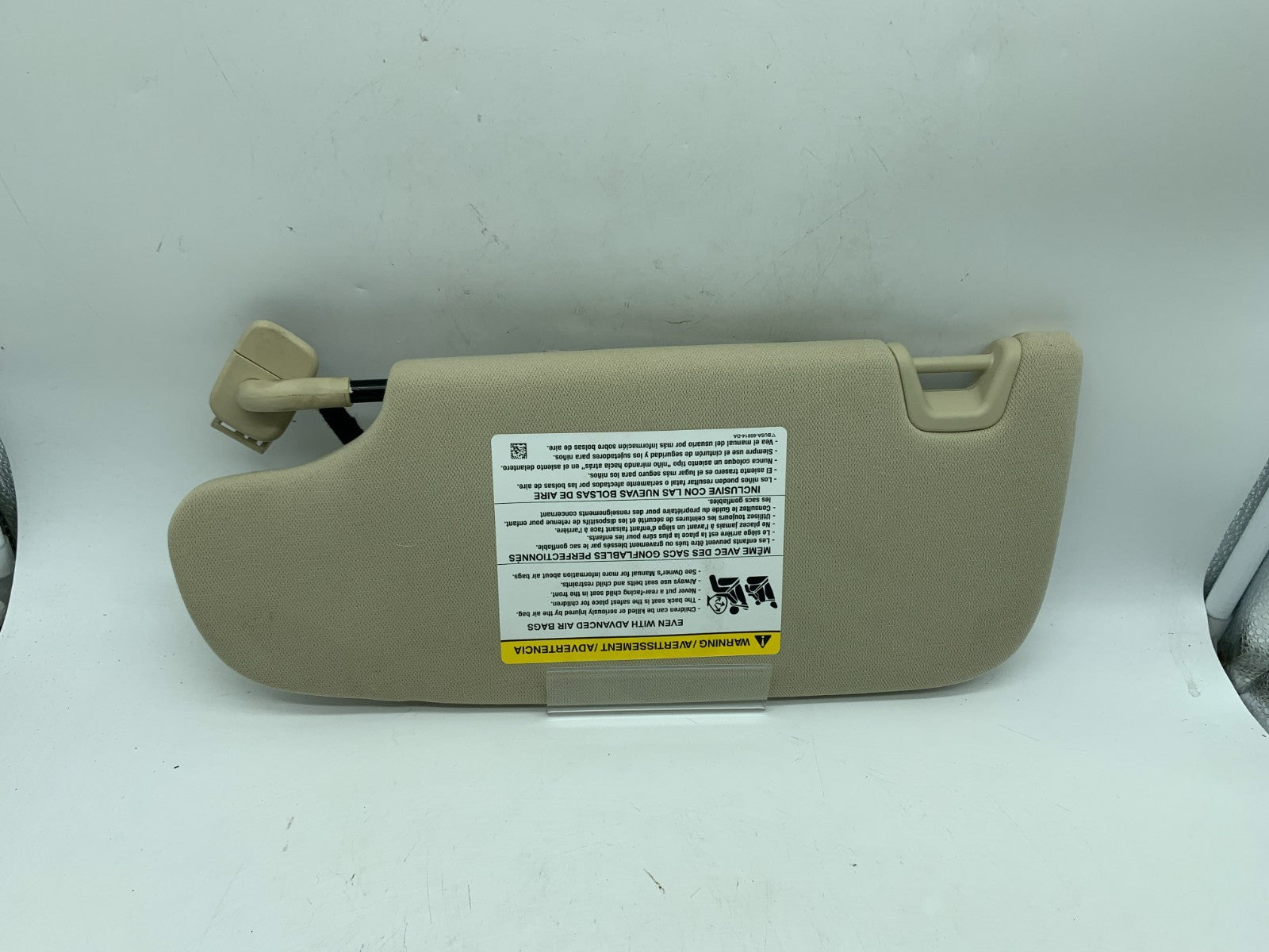 2015-2024 Ford Edge Passenger Sun Visor Sunvisor Beige Illumination C02B32001
