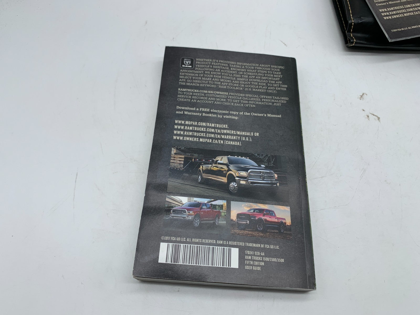 2017 Ram 1500 Owners Manual Users Guide Set with Case OEM C02B50025
