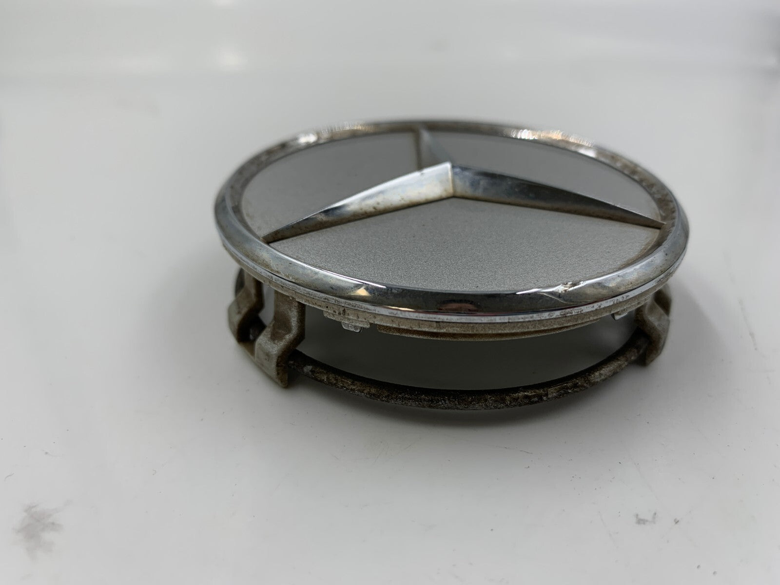 Mercedes-Benz Rim Wheel Center Cap Set of 2 Chrome 2-3/4 inch OEM B01B21031