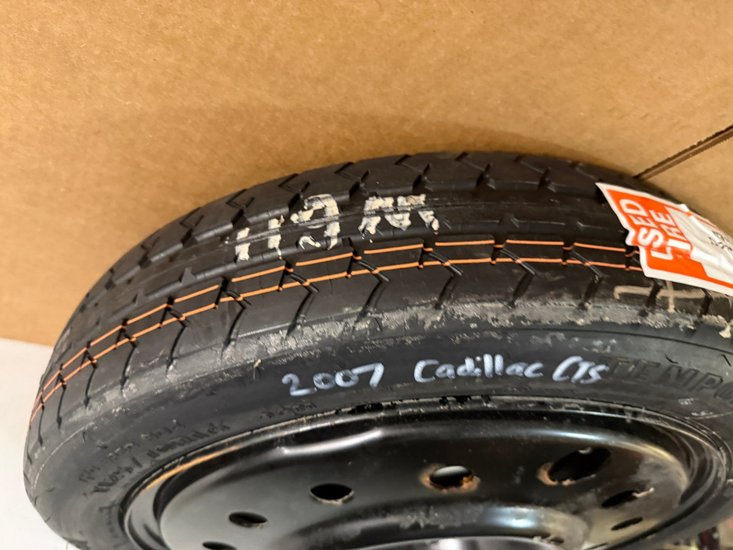 2003-2007 Cadillac CTS Spare Tire 16" Compact Donut T125/70R16