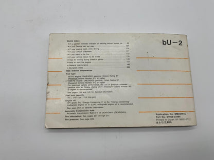 1998 Toyota Camry Owners Manual OEM C04B63001