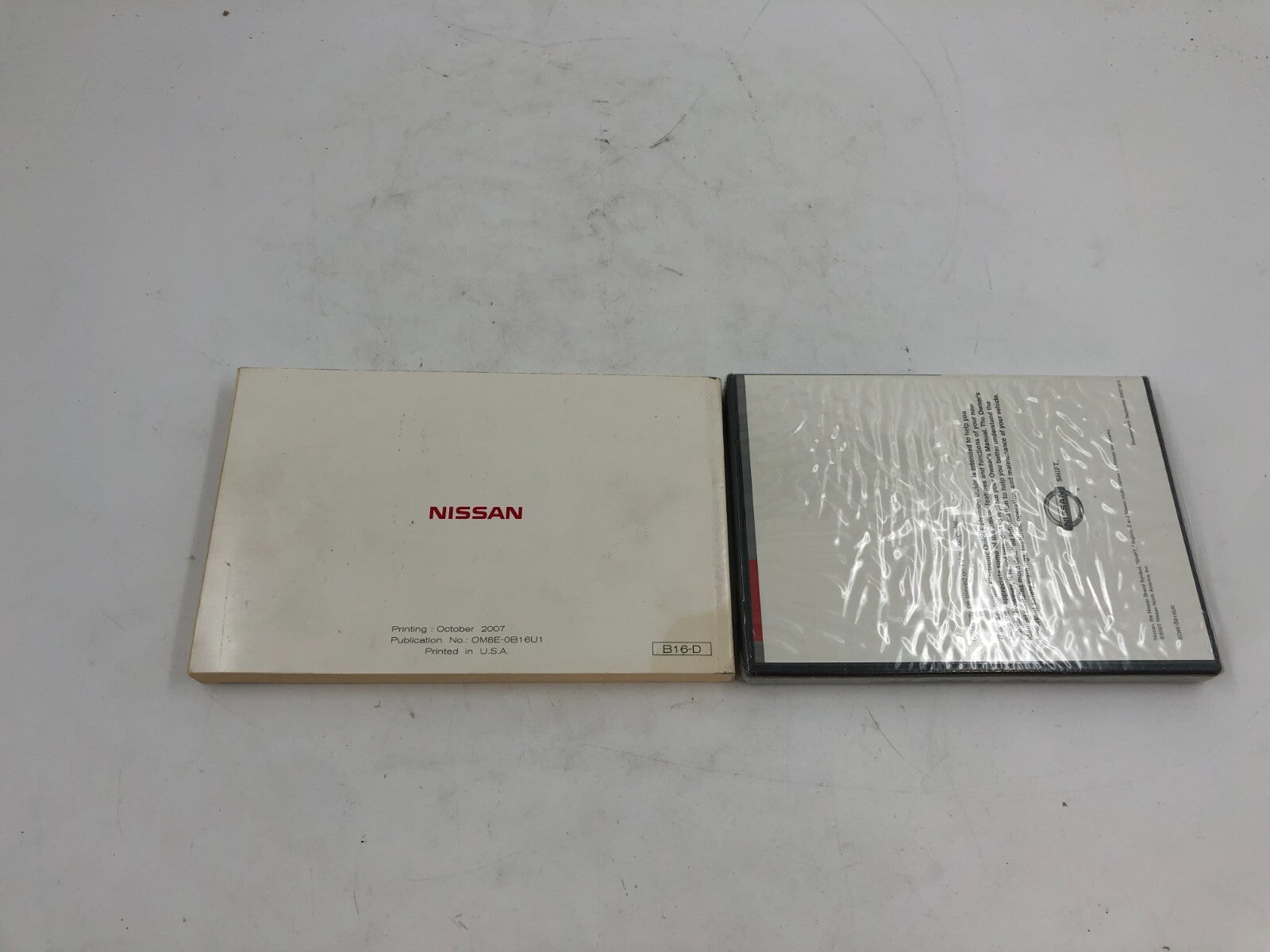 2008 Nissan Sentra Owners Manual Set with Case OEM D02B61006